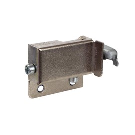 Gedotec Adjustable cupboard hanger, 200 kg, cabinet hanger, kitchen visible top cabinet, end stop: Left, nickel-plated metal, 1 piece - screw-in hanger.