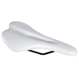 ZHIQIU Bicycle Soft Saddle Bike Color Seat Cushion Saddle Ergonomic Fit for Road and Mountain Bike (MTB) and Solid Gear Bike (White Hollow)