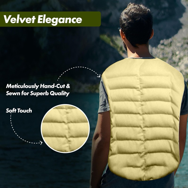 Kozi Weighted Heating Pad Microwavable|Hot & Cold Aromatherapy Neck and