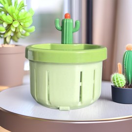 2 Pack Cactus Design Universal Sink Strainer, Expandable Kitchen Sink Filter for Dish Washing, Versatile Green Sink Drain Filter, Ideal Sink Accessories