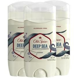 Old Spice Deodorant for Men, Aluminum-Free, Deep Sea Scent with Ocean Elements, 3 oz (Pack of 3)