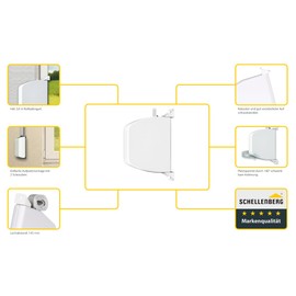 Schellenberg Mini 50503 Swivelling Screw-On Belt Winder for Roller Shutters White