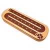 PALM ROYAL HANDICRAFTS 4 Track Wooden Cribbage Board Set Inlaid