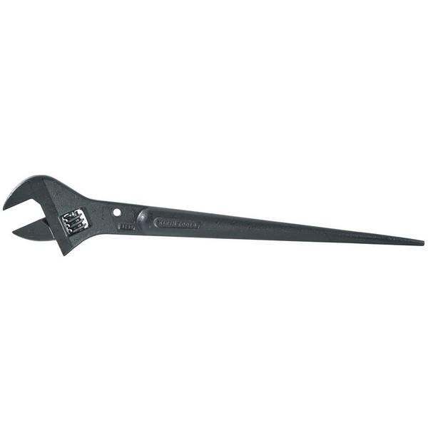 Klein Tools 3239 Adjustable Spud Wrench, 16-Inch Length, 1-5/8 Wrench Opening, Fits Heavy Nuts and Bolts up to 1-Inch, Tethering