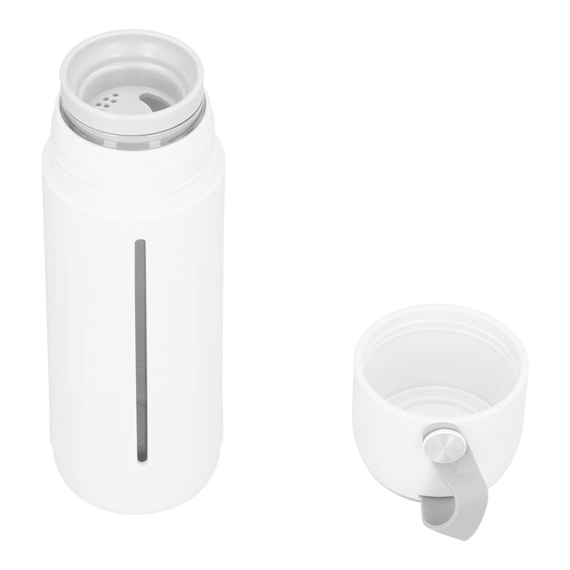 310ml Glass Cup with Lid Portable Dual Purpose Water Mug