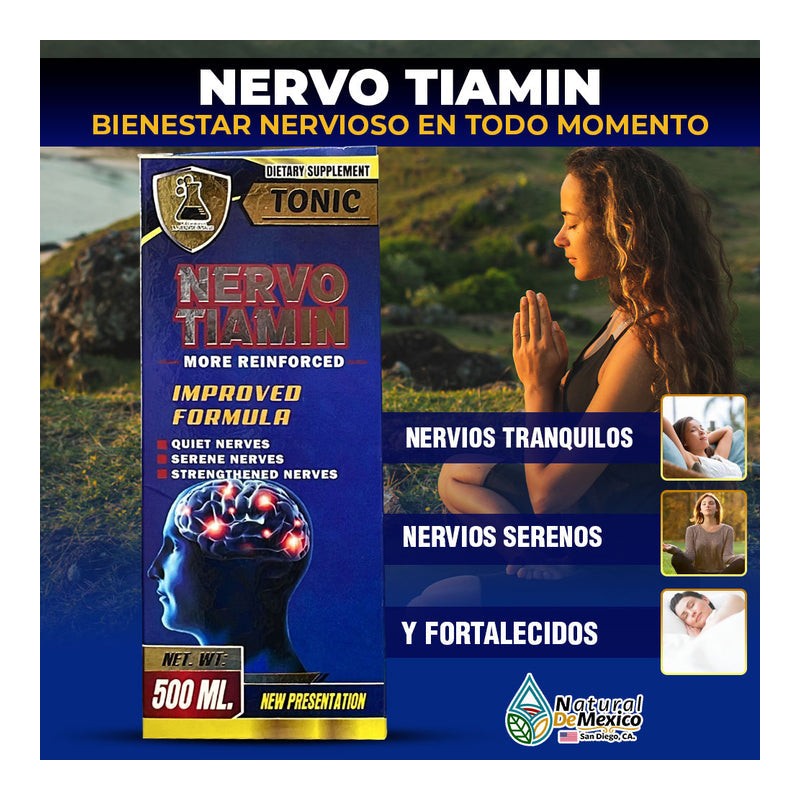 Tierra Naturaleza Nervo Tiamin Drinkable Tonic 500 ml. Nerve Issues