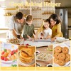 Adjustable Rolling Pin with 4 Thickness Rings for Baking, 17”