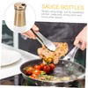 Ipetboom 2Pcs Reusable Spice Bottles Salt Pepper with Design for