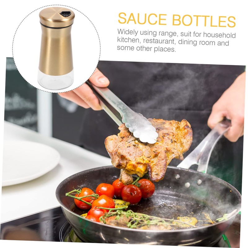 Ipetboom 2Pcs Reusable Spice Bottles Salt Pepper with Design for
