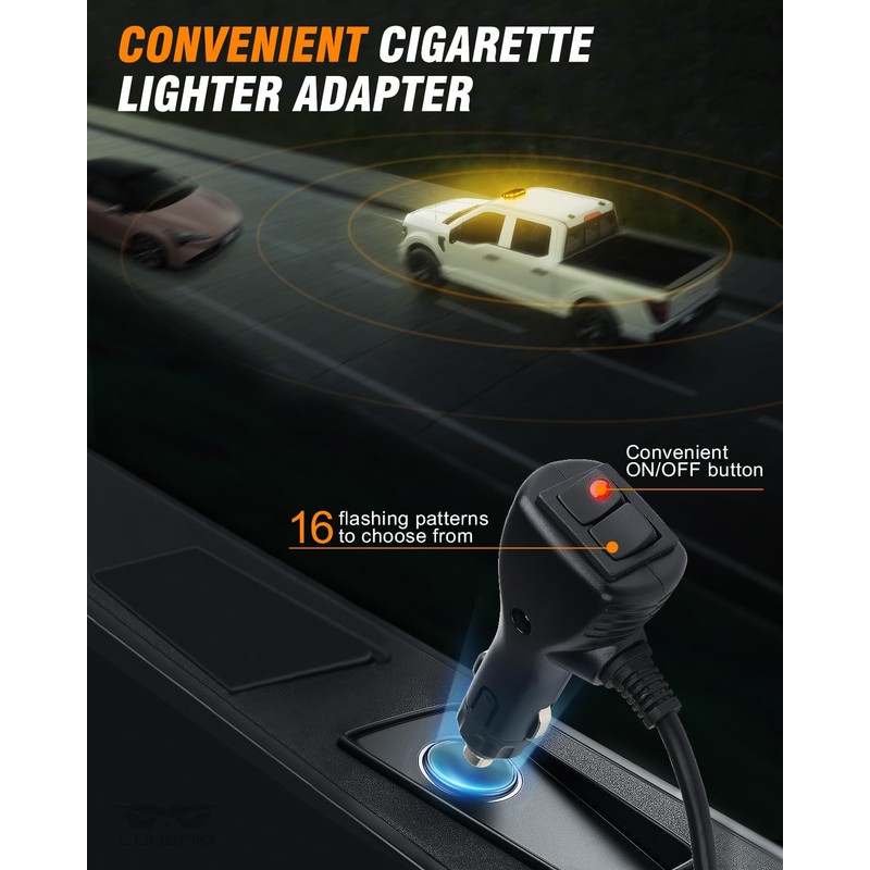 LUMENIX 56 LED Roof Top Strobe Beacon Lights Bar Rooftop