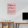 OTINGQD Inspirational Office Wall Decor,Difference Maker Definition Canvas Wall Art,Pink