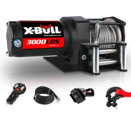 12V 3000LBS Steel Wire Electric Winch