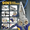 haisstronica 9-in-1 Rechargeable Wire Stripper with NCV Voltage Tester, 10-18