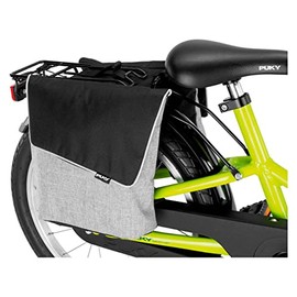 PUKY DT 3 Children's Bicycle Pannier Rack Bag / Double Bag Grey/Black