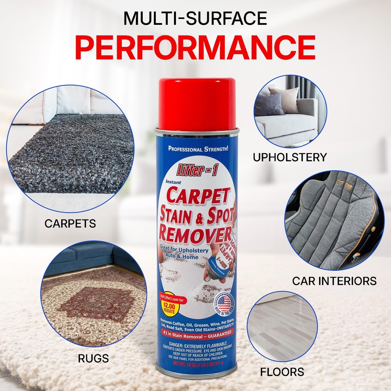 LIFTER-1 Carpet Spot Remover, Stain and Red Wine Remover and