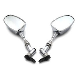 HONGK Mini Mirrors For Honda Cbr 600Rr Kawasaki Ninja 636 Zx6R Yamaha Yzf R6 R1 Chrome