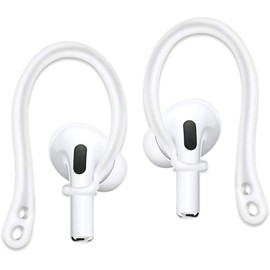 A-Focus Ear Hooks for AirPods Pro Wingtip Earphone Drop Prevention Hook Earpiece Pro Only, No Disturbing Sensor Hook, White