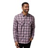 TravisMathew Men's Cloud Flannel Plaid, Elderberry/Total ECL