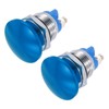 METALLIXITY 2PCS 3A 16MM 5/8" Momentary Round Mushroom Head Push