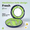 HEMILAB® Retainer Case, Slim Aligner Case with Mirror, Compatible with