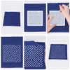 ORIGACH 12 Pcs Plastic Sashiko Stencils Embroidery Sashiko Templates with