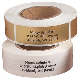 Custom Calligraphy Address Labels 200, Gold Design