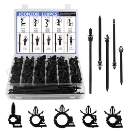 Joonzoie 150pcs Wire Loom Clips Car Automotive Harness Routing Clips Assortment Kits - 10 Different Sizes Automotive Wire Routing Clips Replacement Auto Parts for Honda GM Mazda Jeep Wrangler Ford
