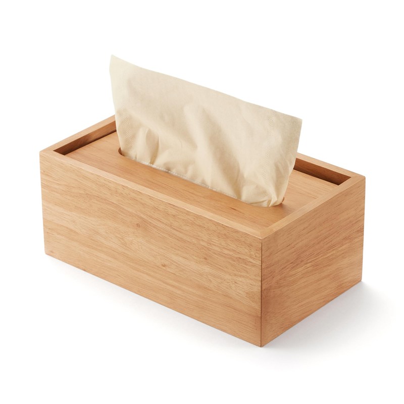 MUJI 83410551 Wooden Tissue Box, Inner Dimensions (W x D