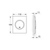 GROHE Actuation Plate - Alpine White