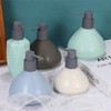 sourcing map Foaming Soap Dispenser 450ml/15oz Blue Ceramic Foaming Soap
