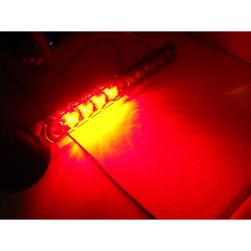 15" Slimline Red Clear Hi Mount Center ID Bar LED