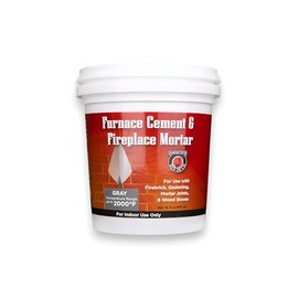 Meeco's Red Devil 1353 Gray Furnace Cement & Fireplace Mortar - High-Temperature Silicate Cement for FireBrick, Gasketing, Mortar Joints & Wood Stoves (16 fl oz) - Ready to Use - Made in The USA
