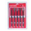 CRAFTSMAN 5-Piece Air Chisel Set, 0.401-in Shank, Hardened Alloy Steel,
