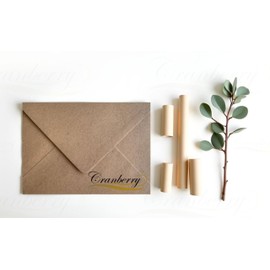 Kraft Recycled Envelopes, Natural Brown Fleck, 110gsm, Gummed, Pack of 10 - Ideal for Greetings Cards, Wedding Invitations, Stationery, Christmas, Crafts (C6 114mm x 162mm)