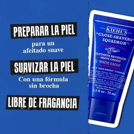 Kiehl's Close Shavers Men Oil Ultimate Brushless Shave Cream White Eagle, Crema de Afeitar, Con Efecto Refrescante Instantáneo, Con Mentol y Alcanfor, 150 ml