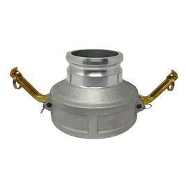 Gloxco Aluminum Type DA Cam and Groove Hose Fitting, Reducer, 6" Female Camlock x 4" Male Camlock (CAM-6040-DA-AL)