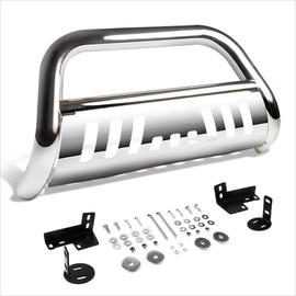 PM PERFORMOTOR 3" Chrome Stainless Steel Bull Bar,Front Bumper Push Bar Grille Guard Compatible with 16-17 Toyota Tacoma