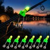 6-Piece Fishing Bite Alarm Bells with Luminous Night Light –