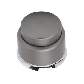 Coffee Tamper Stainless Steel Flat Bottom Coffee Distributor Leveler Coffee Powder Press Dual Use Coffee Making Tool Grey 53mm