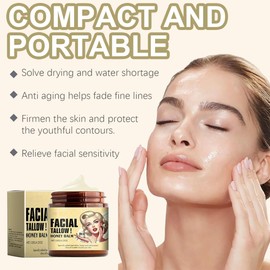 120g Beef Tallow Honey Balm, Beef Tallow Skincare, Beef Tallow and Honey Balm Skincare Cream, Natürliche Talg & Honig Rindertalg Creme, tief feuchtigkeitsspendend für Gesicht & Körper(1 Stück)