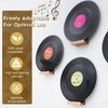 PHOENANCEE Solid Oak Wood, Record Wall Mount Shelf, Record Display