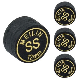 Coufce 4PCS 12mm Pool Cue Tips Super Soft How Cue Tip Billiard Accessories Suitable for Pool Cues and Snooker