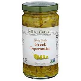 JEFFS NATURALS Sliced Golden Greek Peperoncini, 12 FZ