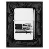 Lighter in Black Silk Lined Gift Box American Gun Flag