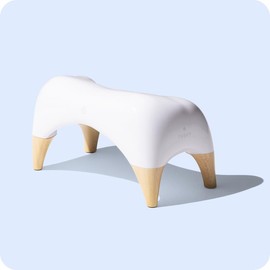 TUSHY Ottoman - Color: White, Size: Relaxed