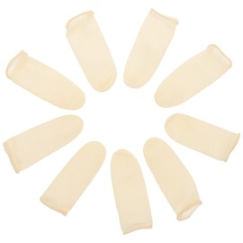 Healvian 100pcs Reusable Latex Finger Gloves Protective for Beauty Salons and Industrial Use Comfortable Non- Protectors for Multiple Uses