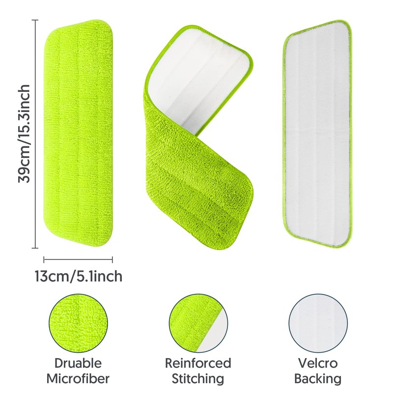 7 Count Reusable Microfiber Mop Pads for Swiffer PowerMop- MEXERRIS