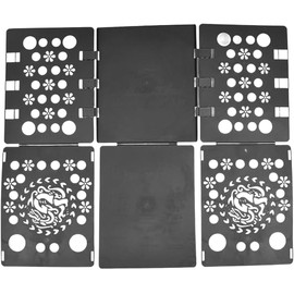 OUTLETISSIMO® Folding Clothing Dresses Shirts Pleated Black Children's Clothing T Shirt Folder Shirts Fast Flipfold Flip Fold 57 x 69 cm