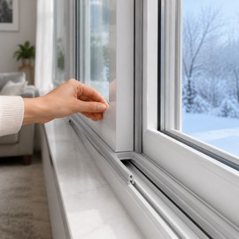 3-Piece TPU Sliding Window Seal Strip Set for Wind, Dust and Gap Sealing