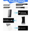 LEEQBCR 4 pcs Professional Styling Kämme Friseur Kamm Afrokamm Frisurkamm